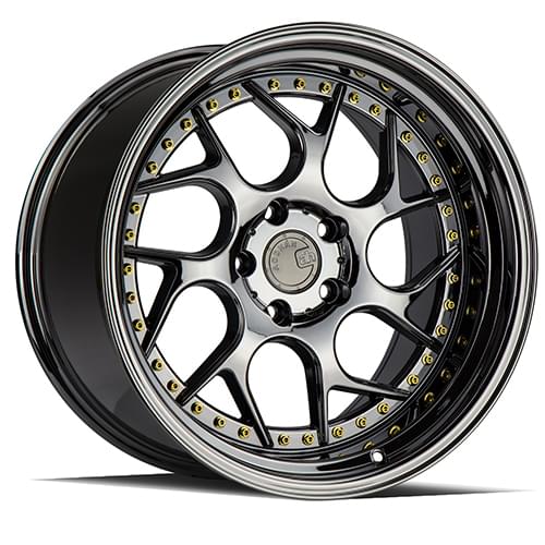 Aodhan Ds01 Black Vacuum W/ Gold Rivets - Part Number DS119955114322VB Aodhan Ds01 Black Vacuum W/ Gold Rivets Photo