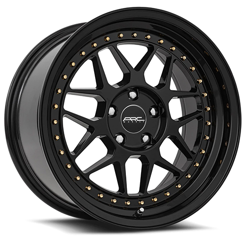 ARC AR9 Black W/ Gold Rivets - Part Number AR0918A551422BK ARC AR9 Black W/ Gold Rivets Photo