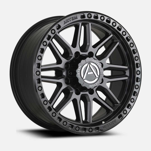 Artem Grimlock Satin Black w/ Gloss Black Ring - Part Number AB1-20108180-19SBFGBR Artem Grimlock Satin Black w/ Gloss Black Ring Photo