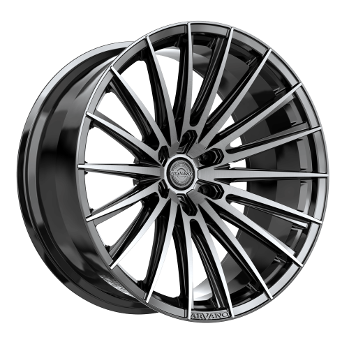 Arvano Art-2 Gloss Black & Brushed Double Dark Tint Photo