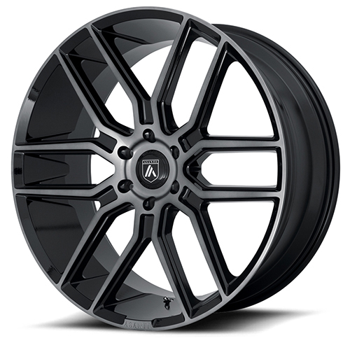 Asanti Black Label ABL-28 Gloss Black W/ Gray Tint - Part Number ABL28-22956230GY Asanti Black Label ABL-28 Gloss Black W/ Gray Tint Photo