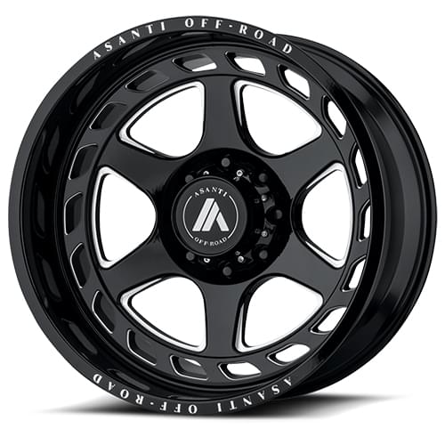 Asanti Offroad AB816 Gloss Black W/ Milled Spokes - Part Number AB816-209058GB18 Asanti Offroad AB816 Gloss Black W/ Milled Spokes Photo