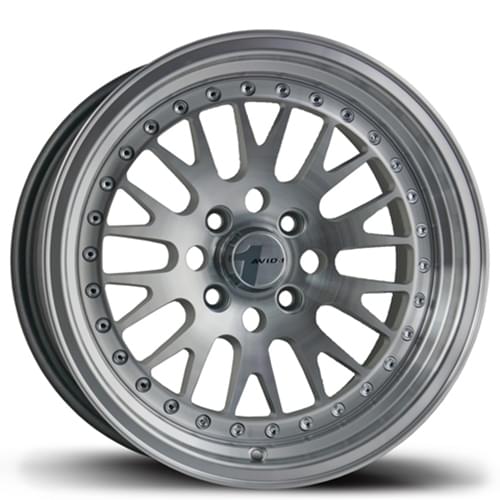 Avid 1 AV-12 Hyper Silver W/ Machined Lip - Part Number AV121680MA25MF Avid 1 AV-12 Hyper Silver W/ Machined Lip Photo
