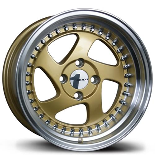 Avid 1 AV-19 Gold W/ Machined Lip - Part Number AV1916804C15GD Avid 1 AV-19 Gold W/ Machined Lip Photo