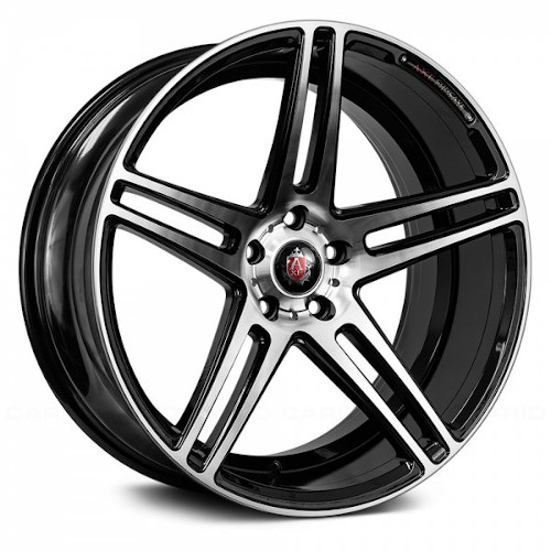 Axe EX12 Gloss Black W/ Machined Face - Part Number 10520BLNK40EX12B-5x110 Axe EX12 Gloss Black W/ Machined Face Photo