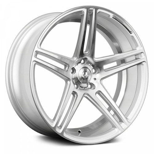 Axe EX12 Gloss Silver W/ Machined Face - Part Number 8519BLNK35EX12SM-5x115 Axe EX12 Gloss Silver W/ Machined Face Photo
