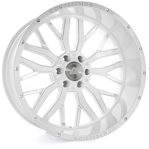 Axe Off-Road 1.3 Gloss White W/ Milled Accents - Part Number 22128170-44AX1WM Axe Off-Road 1.3 Gloss White W/ Milled Accents Photo