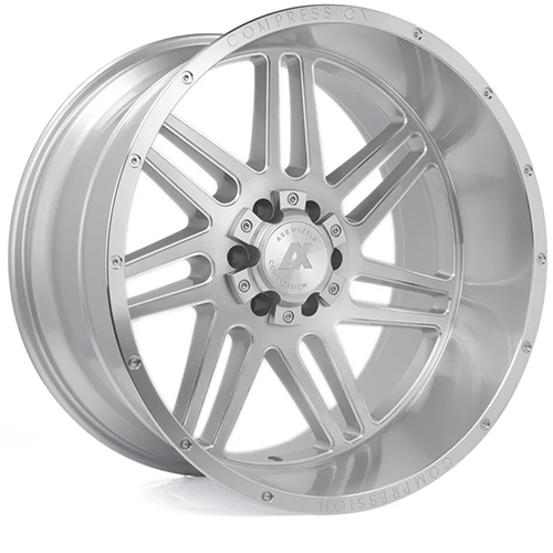 Axe Off-Road 3.1 Silver Brushed W/ Milled Lip - Part Number 221212H-44AX3SM Axe Off-Road 3.1 Silver Brushed W/ Milled Lip Photo