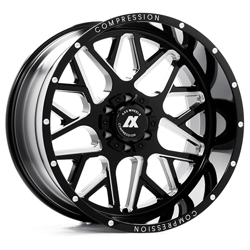 Axe Off-Road AX5.0 Gloss Black Milled Accents - Part Number 24128180-44AX5BM Axe Off-Road AX5.0 Gloss Black Milled Accents Photo