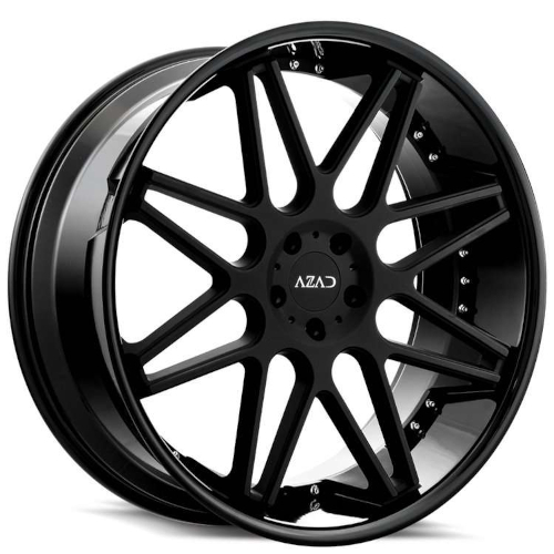 Azad AZ77 Matte Black With Gloss Black Lip - Part Number AZ7724105115+20MB/GBL Azad AZ77 Matte Black With Gloss Black Lip Photo