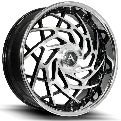 Azad AZ Reign Black With Machined Face And Stainless Lip