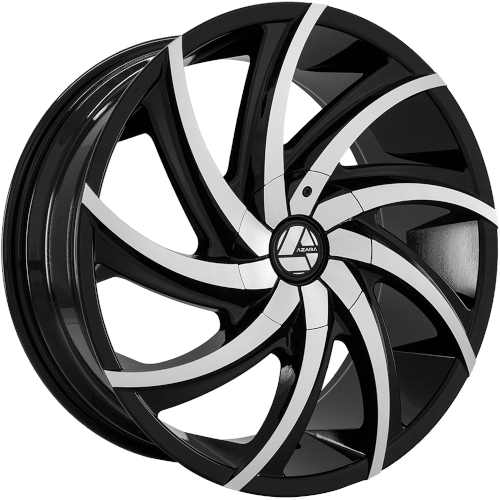 Azara AZA-503 Gloss Black Machined - Part Number AZA-503269561351397+25BM Azara AZA-503 Gloss Black Machined Photo