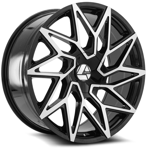 Azara AZA-511 Gloss Black Machined - Part Number AZA-511229551151397+15BM Azara AZA-511 Gloss Black Machined Photo