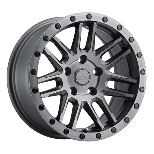 Black Rhino Arches Brushed Gunmetal W/ Black Lip - Part Number 1880ACH305108G76 Black Rhino Arches Brushed Gunmetal W/ Black Lip Photo