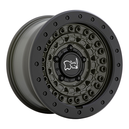 Black Rhino Barricade Olive Drab Green W/ Black Rock Guard - Part Number 1890BCD006114N76 Black Rhino Barricade Olive Drab Green W/ Black Rock Guard Photo
