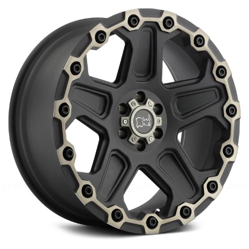Black Rhino COG Matte Black W/ Dark Tint Lip - Part Number 1895COG126120F67 Black Rhino COG Matte Black W/ Dark Tint Lip Photo