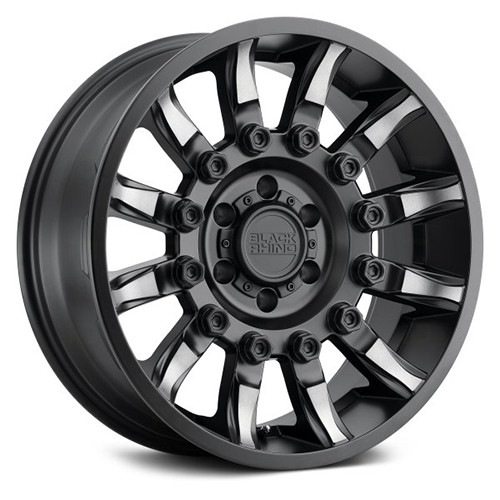 Black Rhino Mission Matte Black W/ Machined Tint Spokes - Part Number 2090MSN126120M67 Black Rhino Mission Matte Black W/ Machined Tint Spokes Photo