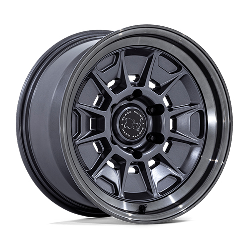 Black Rhino Mondo BR021 Matte Gunmetal With Gloss Gray Lip - Part Number BR021AA17856810N Black Rhino Mondo BR021 Matte Gunmetal With Gloss Gray Lip Photo