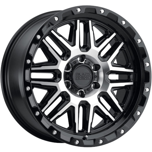Black Rhino Alamo Gloss Black W/ Machined Face - Part Number 1890ALA068170B25 Black Rhino Alamo Gloss Black W/ Machined Face Photo