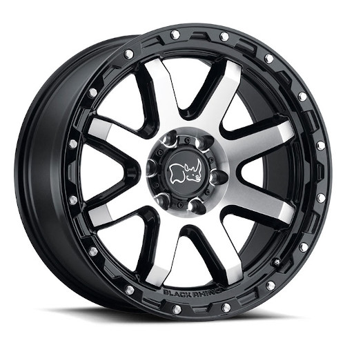 Black Rhino Coyote Gloss Black W/ Machined Face - Part Number 1790CYT-88170B25 Black Rhino Coyote Gloss Black W/ Machined Face Photo