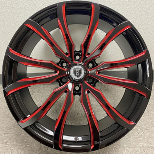 Borghini Bw33 Black w/ Red Milling - Part Number WBWW033S39O18P024F454C16 Borghini Bw33 Black w/ Red Milling Photo