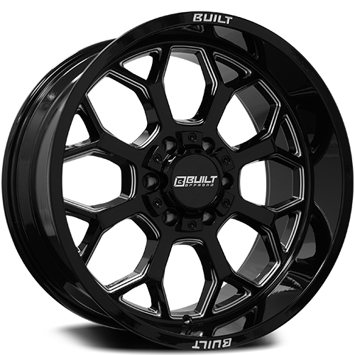 Built Offroad BTO-1 Gloss Black Milled - Part Number 201010H-19BT01BM Built Offroad BTO-1 Gloss Black Milled Photo
