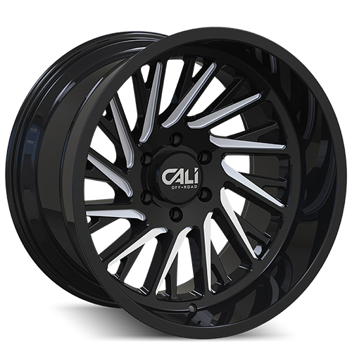 Cali Offroad Purge 9114 Gloss Black Milled Spokes - Part Number 9114-2170BM Cali Offroad Purge 9114 Gloss Black Milled Spokes Photo