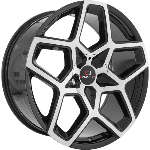 Cavallo CLV-25 Gloss Black W/ Machined Face - Part Number CLV-25208551081143+35BM Cavallo CLV-25 Gloss Black W/ Machined Face Photo