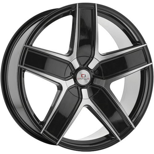 Cavallo CLV-31 Gloss Black W/ Machined Face - Part Number CLV-31208551081143+35BM Cavallo CLV-31 Gloss Black W/ Machined Face Photo
