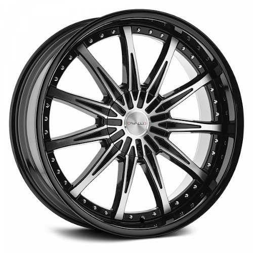 Cavallo CLV-35 Gloss Black W/ Machined Face - Part Number CLV-35188051121143+35BM Cavallo CLV-35 Gloss Black W/ Machined Face Photo