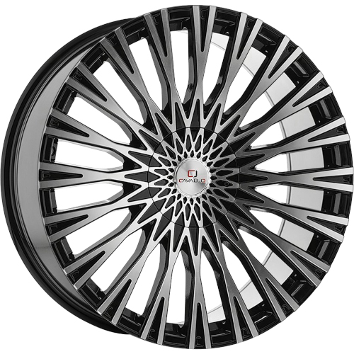 Cavallo CLV-40 Gloss Black W/ Machined Face - Part Number CLV-40229561351397+15BM-P Cavallo CLV-40 Gloss Black W/ Machined Face Photo