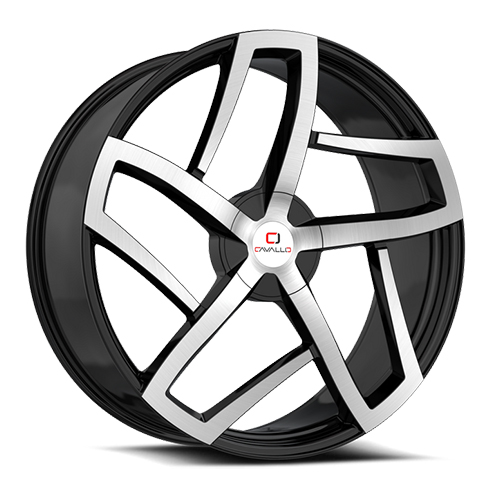 Cavallo CLV-50 Gloss Black Machined - Part Number CLV-50188051143120+35BM Cavallo CLV-50 Gloss Black Machined Photo