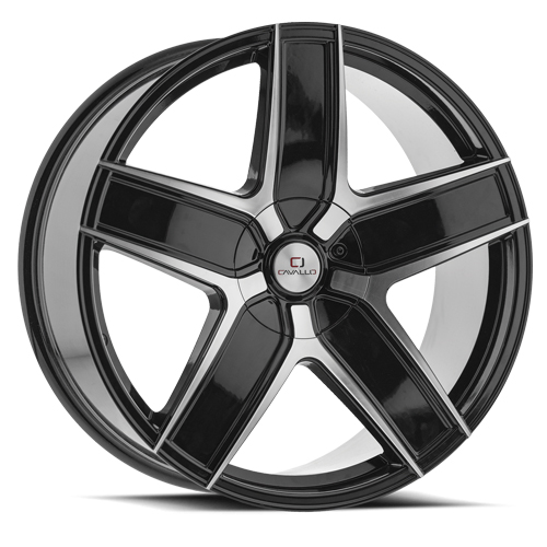 Cavallo CLV-C-31 Gloss Black W/ Machined Face - Part Number CLV-C-3122955115120+15BM Cavallo CLV-C-31 Gloss Black W/ Machined Face Photo