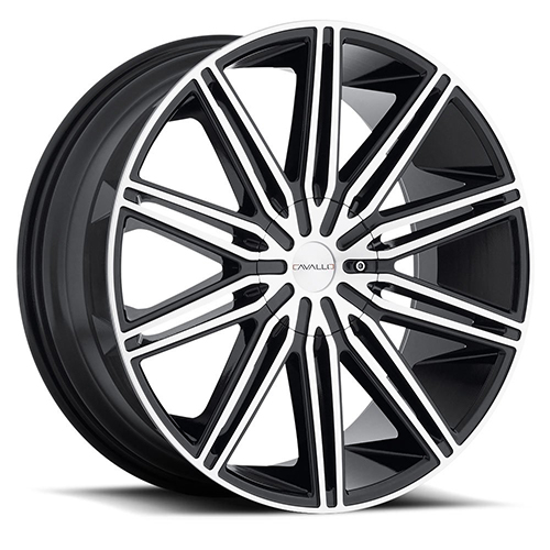 Cavallo CLV-10 Black Machined - Part Number CLV-102295BLANK +35 DT 5x108 Cavallo CLV-10 Black Machined Photo