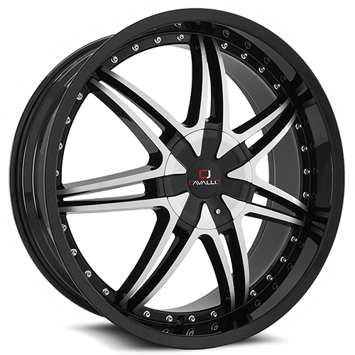 Cavallo CLV-11 Gloss Black Machined - Part Number CLV-11A229551151397+15GBM Cavallo CLV-11 Gloss Black Machined Photo