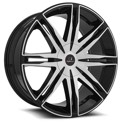 Cavallo CLV-18 Gloss Black Machined - Part Number CLV-18228551121143+38BM Cavallo CLV-18 Gloss Black Machined Photo