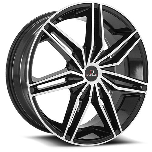 Cavallo CLV-19 Gloss Black Machined - Part Number CLV-192495115120+18BM Cavallo CLV-19 Gloss Black Machined Photo