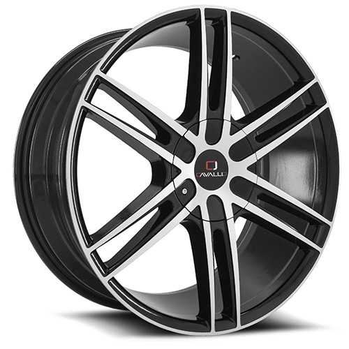 Cavallo CLV-20 Gloss Black W/ Machined Face - Part Number CLV-20208561351397+15BM Cavallo CLV-20 Gloss Black W/ Machined Face Photo