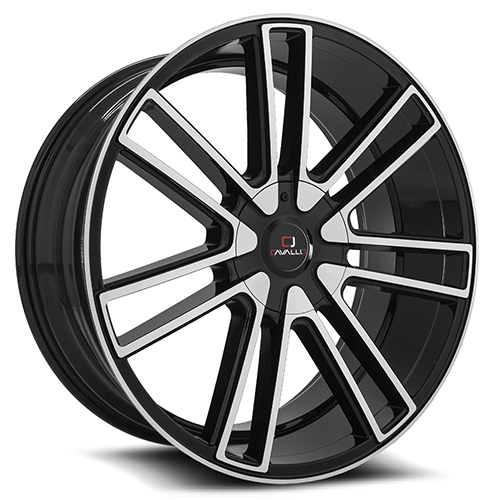 Cavallo CLV-21 Black Machined - Part Number CLV-212490BLANK+35BM-DT6X139.7 Cavallo CLV-21 Black Machined Photo
