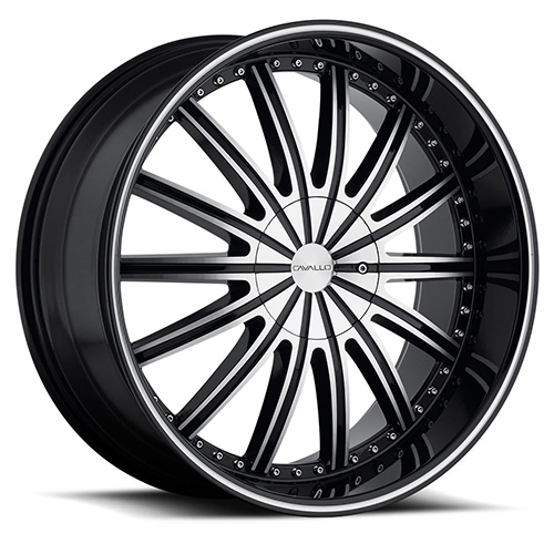 Cavallo CLV-6 Black Machined - Part Number CLV-622955115120+15BM Cavallo CLV-6 Black Machined Photo