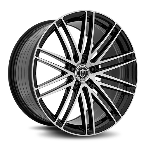 Curva Concepts CFF50 Gloss Black Machine Face - Part Number CFF50-201051152571BMF Curva Concepts CFF50 Gloss Black Machine Face Photo