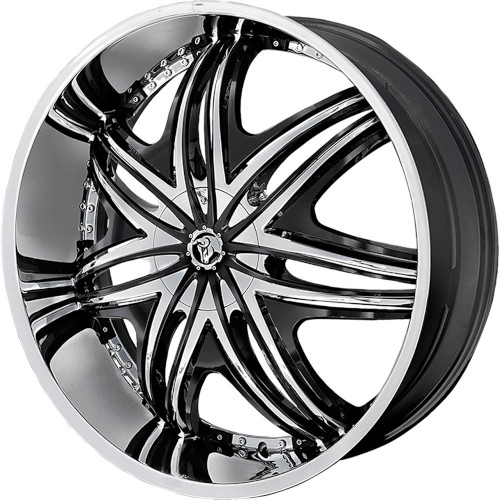 Diablo Morpheus Chrome W Black Inserts - Part Number MOR-229BLNK1373 Diablo Morpheus Chrome W Black Inserts Photo