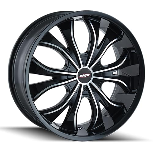 Dip Hustler D42 Gloss Black W/ Machined Face - Part Number D42-24952B Dip Hustler D42 Gloss Black W/ Machined Face Photo