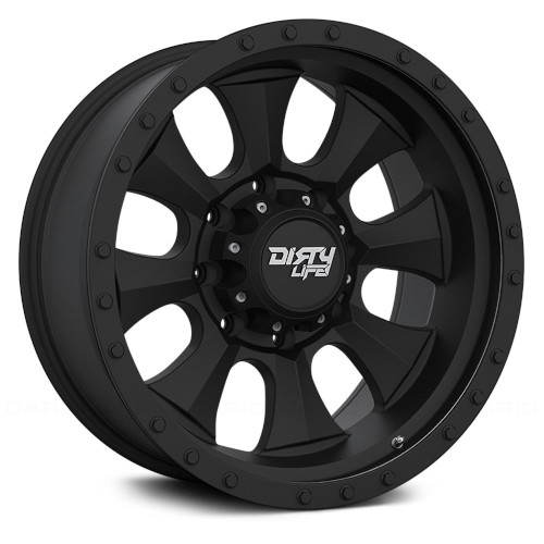 Dirty Life Roadkill 9300 Matte Black W/ Beadlock - Part Number 9300-47100MBN Dirty Life Roadkill 9300 Matte Black W/ Beadlock Photo