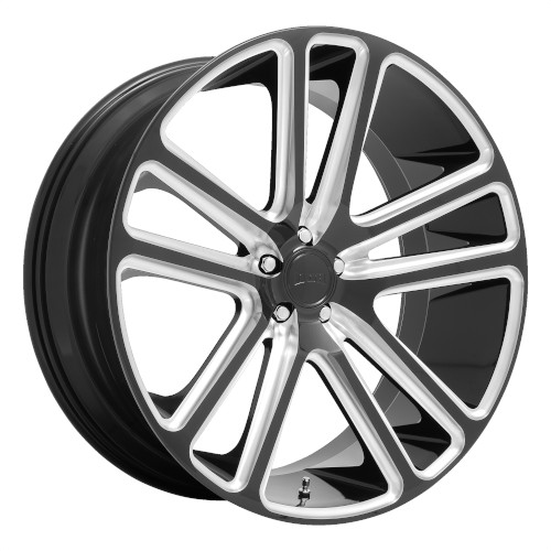 Dub Flex S255 Gloss Black W/ Milled Spokes Photo