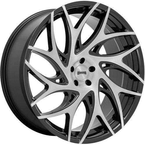 Dub G.O.A.T S260 Gloss Black W/ Brushed Face DDT - Part Number S260260073+10 Dub G.O.A.T S260 Gloss Black W/ Brushed Face DDT Photo