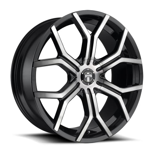 Dub Royalty S209 Gloss Black W/ Machined Face - Part Number S209249597+30 Dub Royalty S209 Gloss Black W/ Machined Face Photo