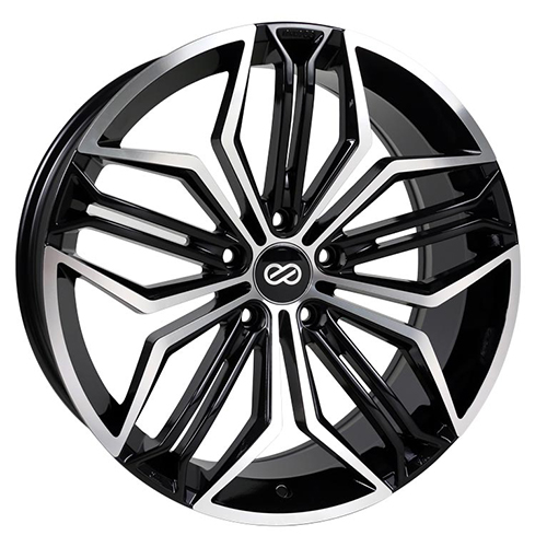 Enkei CUV 495 Gloss Black W/ Machined Face - Part Number 495-285-1240BKM Enkei CUV 495 Gloss Black W/ Machined Face Photo