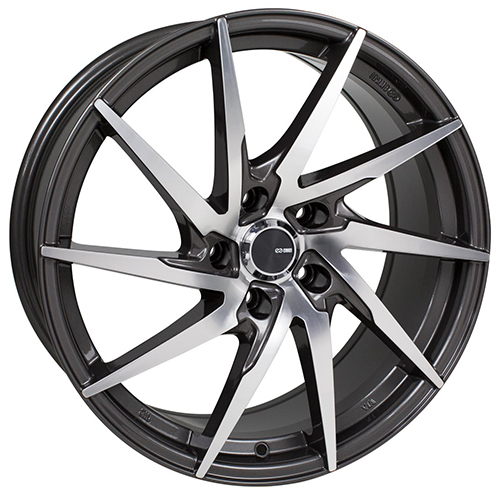 Enkei PW10 500 Gunmetal W/ Machined Face - Part Number 500-880-8045GMM Enkei PW10 500 Gunmetal W/ Machined Face Photo