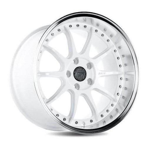 ESR CS12 Gloss White Machined Lip - Part Number 89551435 CS12WHT-ML ESR CS12 Gloss White Machined Lip Photo
